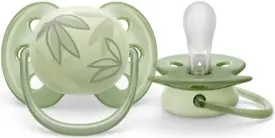 Chupeta Philips Avent Ultra Soft 0 A 6 Meses Verde Folhas