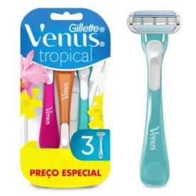 Aparelho de Depilação Gillette Venus Tropical 3 Unidades