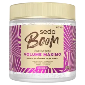 Geleia de Fixação Seda Boom Volume Máximo 500g