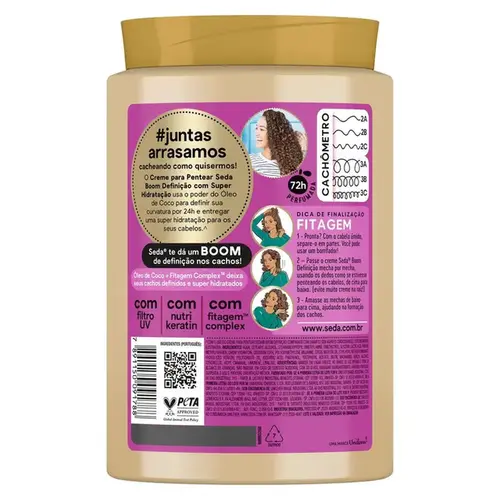 Creme para Pentear Seda Boom Definição 1kg