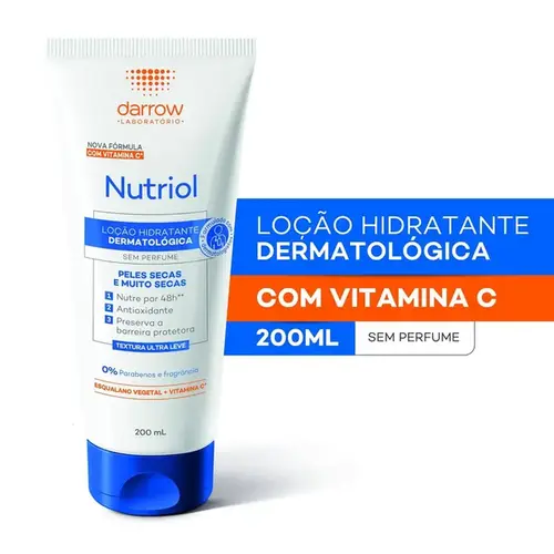 Hidratante Corporal Intensivo Darrow Nutriol sem Perfume 200ml
