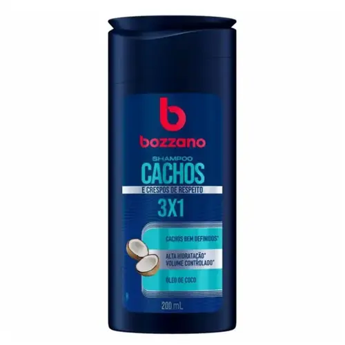 Shampoo Bozzano Cachos e Crespos 3x1 200ml