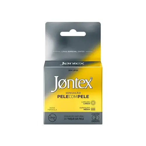 Preservativo Jontex Sensação Pele com Pele 2 Unidades