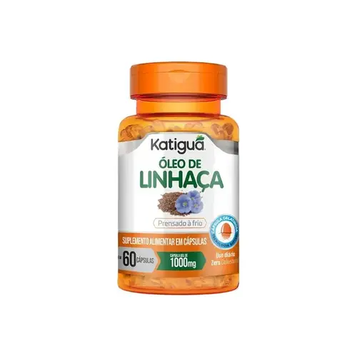 Óleo de linhaça Dourada - 60 Cápsulas - Katiguá