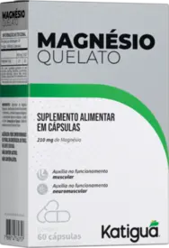 Magnésio Quelato 210mg Katiguá 60 Cápsulas