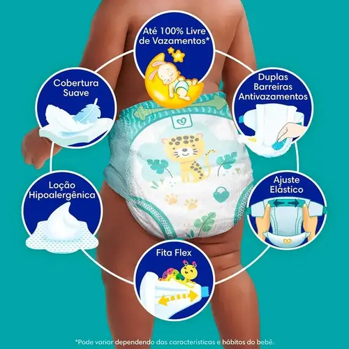Fralda Pampers Confort Sec XG 58 Unidades