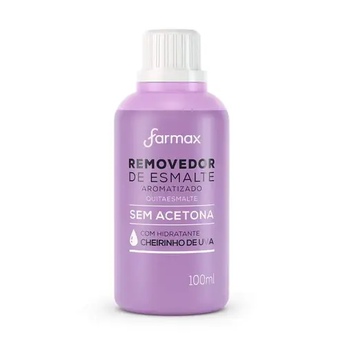 Removedor de Esmalte Farmax Aroma Uva 100ml