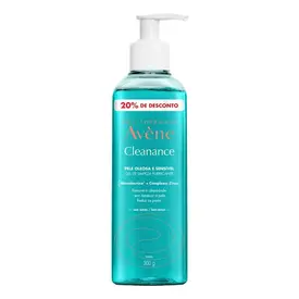 Gel de Limpeza Facial Avène Cleanance Pele Oleosa e Sensível 300ml