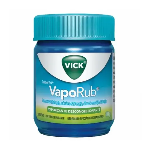 Vick VapoRub 100g - Uso Tópico ou Inalatório