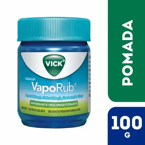 Vick VapoRub 100g - Uso Tópico ou Inalatório
