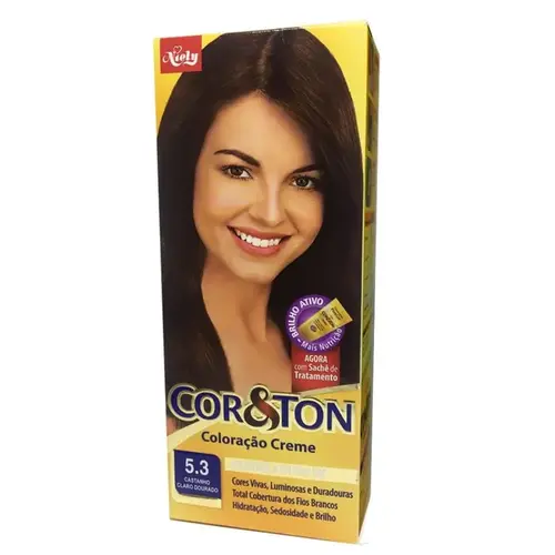 Tintura de Cabelo Cor&Ton 5.3 Castanho Claro Dourado 1 Unidade