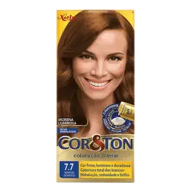 Tintura de Cabelo Cor&Ton 7.7 Marrom Dourado 1 Unidade
