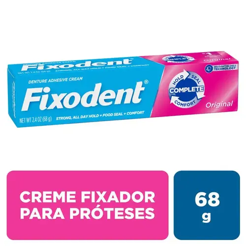 Creme Fixador de Dentadura Fixodent Original 68g