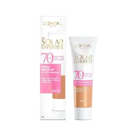 Protetor Solar Facial L’Oréal Paris Expertise Efeito Makeup FPS70 Com Cor 2.0 30g