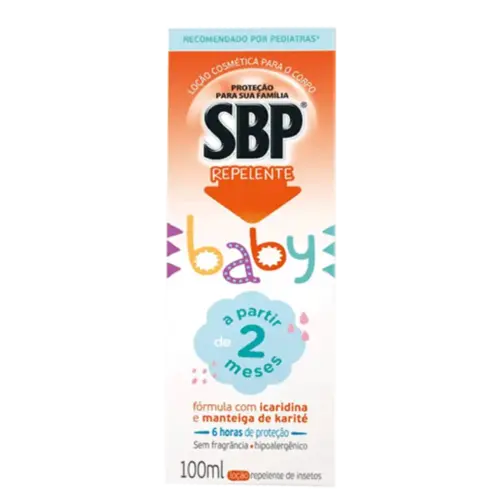 Repelente SBP Baby Loção Corporal com Icaridina 100ml
