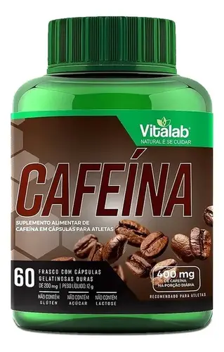 Cafeína 400mg 60 Cápsulas - Vitalab