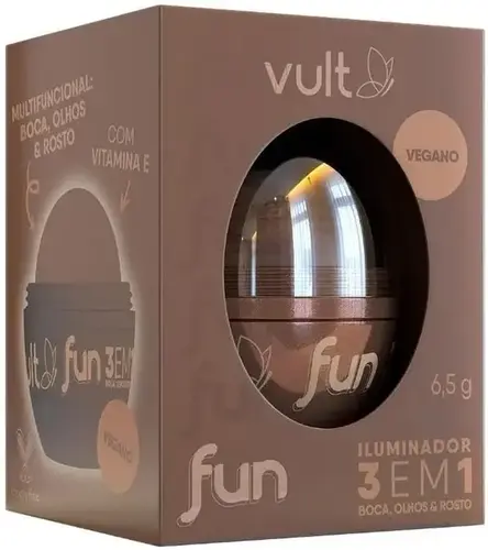 Iluminador Vult Fun Dourado Radiante 6,5