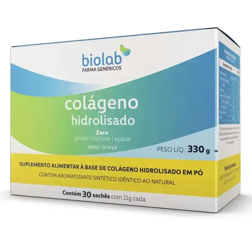 Colágeno Hidrolisado - Biolab 30 Sachês de 11g - Biolab