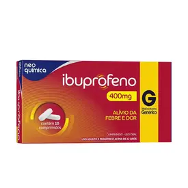 Ibuprofeno 400mg Neo Química Genérico 10 Comprimidos