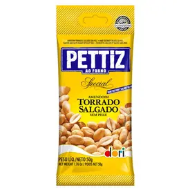 Amendoim Torrado Salgado Sem pele Pettiz Special 50g