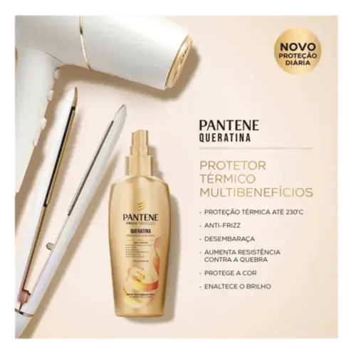 Spray Capilar Multibenefícios Pantene Pro-V Queratina Preenche & Blinda 160ml