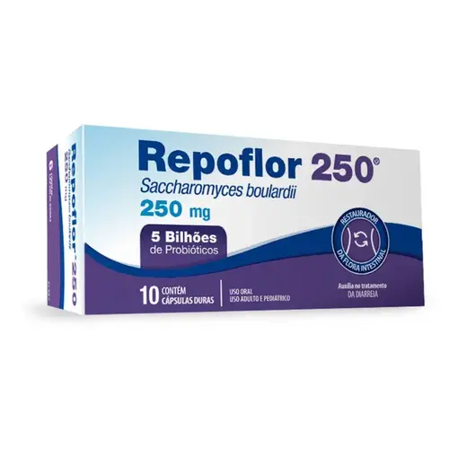 Repoflor 250mg 10 Cápsulas