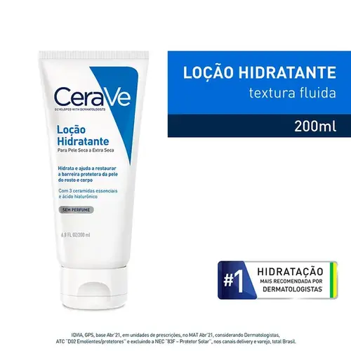Loção Hidratante Corporal CeraVe Pele Seca a Extra Seca 200ml