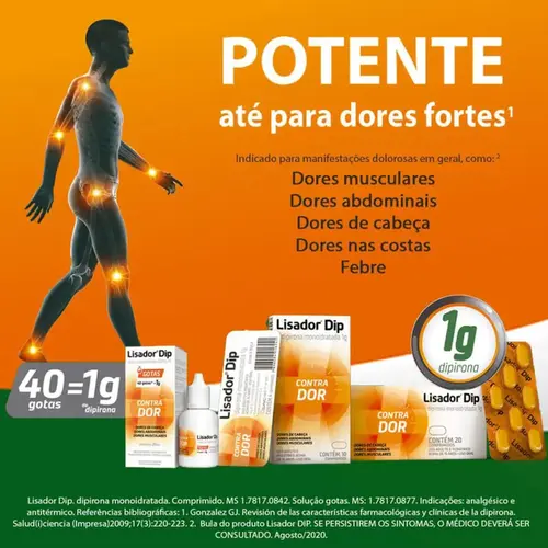 Lisador Dip 500mg/ml - Gotas 20ml