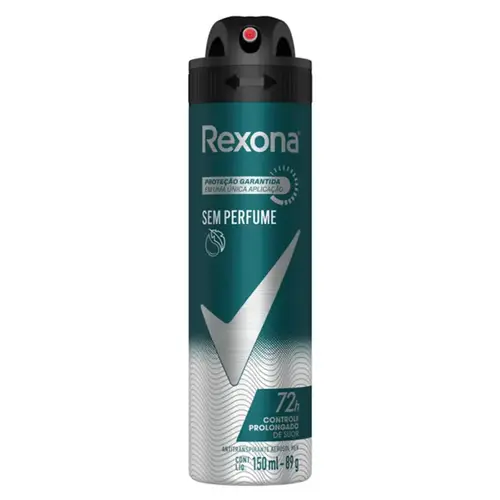 Desodorante Rexona Men sem Perfume Aerosol Masculino 150ml