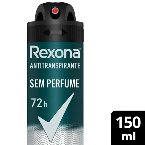 Desodorante Rexona Men sem Perfume Aerosol Masculino 150ml