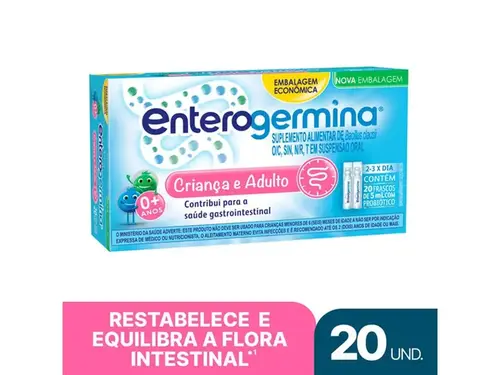 Probiótico Enterogermina 20 Frascos de 5ml
