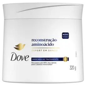 Máscara de Tratamento Dove 2 em 1 Reconstrução + Aminoácido 320g