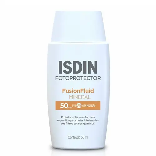 Protetor Solar Facial ISDIN Fotoprotector Fusion Fluid Mineral FPS 50 50ml