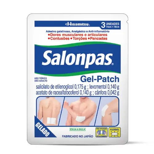Salonpas Gel-Patch com 3 Unidades