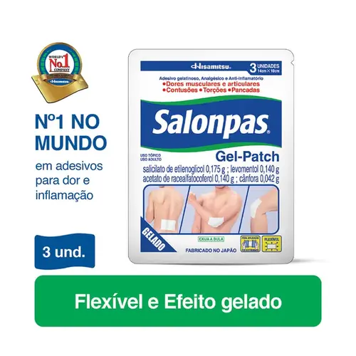 Salonpas Gel-Patch com 3 Unidades