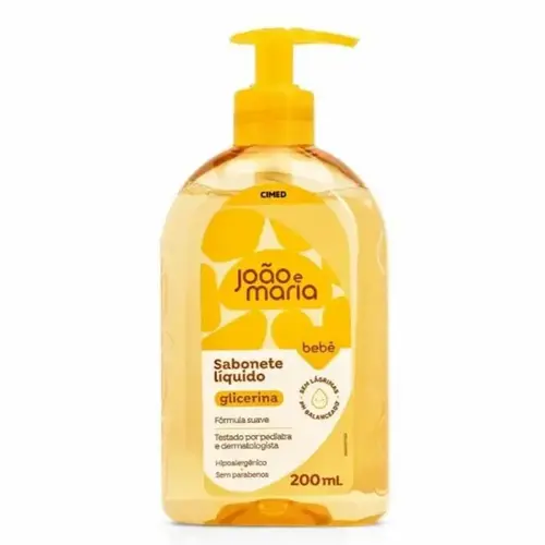 Sabonete Líquido Infantil João e Maria Baby Glicerina 200ml