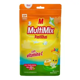 Pastilhas para Garganta Multimix Infantil com Vitamina C Limão-menta 10 Unidades