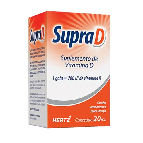 Supra D 200UI - Gotas Sabor Limão 20ml