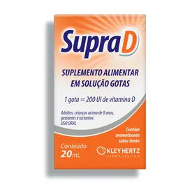 Supra D 200UI - Gotas Sabor Limão 20ml