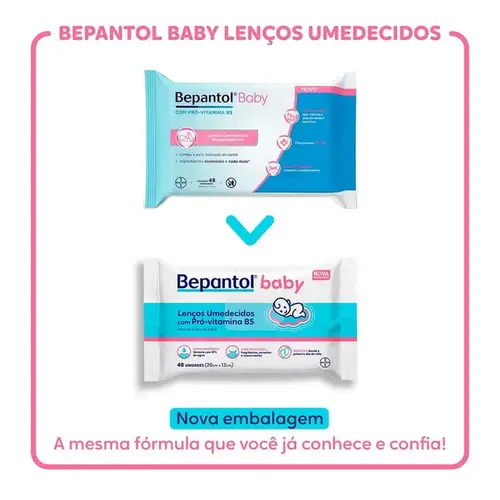 Lenço Umedecido Bepantol Baby 48 Unidades