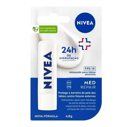 Hidratante Labial Nivea Med Repair FPS15 - 4,8g