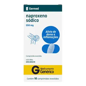 Naproxeno 550mg 10 Comprimidos - Germed - Genérico