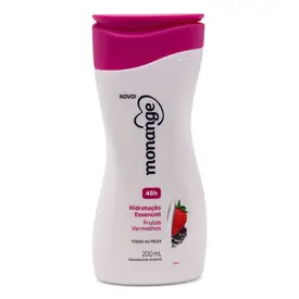 Hidratante Desodorante Corporal Monange Frutas Vermelhas 200ml