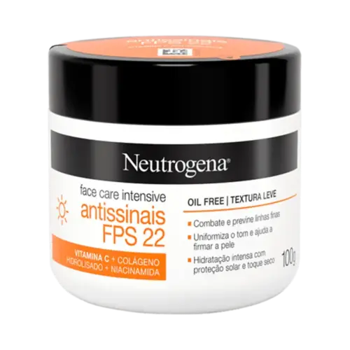 Creme Facial Antissinais Neutrogena Face Care Intensive FPS22 100g