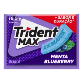 Chiclete Trident Max Menta Blueberry 16,5g - 1 Unidade