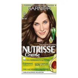 Tintura de Cabelo Ganier Nutrisse 50 Amêndoa Castanho Claro 1 Unidade