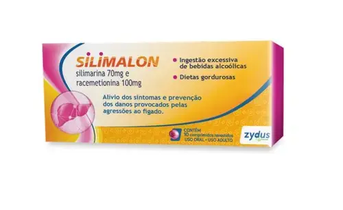 Silimalon 100mg + 70mg 10 Comprimidos
