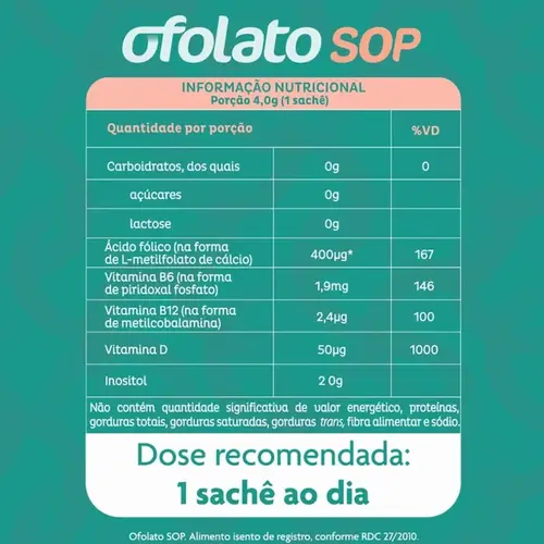 Suplemento para Gestante Ofolato Sop 30 Sachês