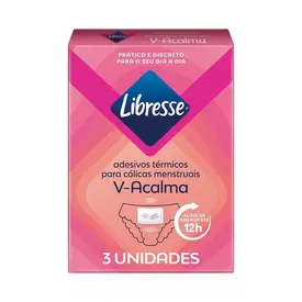 Adesivo Térmico Libresse V-Acalma - 3 Unidades