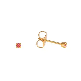 Brinco Studex Tiffany Rosa Dourado 1 Par